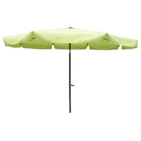 International Caravan YF-1104-3M and LG Outdoor 10 Foot Aluminum Umbrella with Flaps Light Green YF-1104-3M/LG